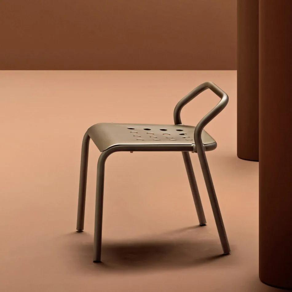 Sedia da Giardino Struttura in Alluminio Made in Italy - Noss by Varaschin Viadurini