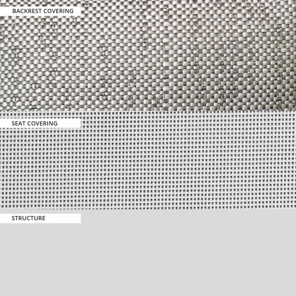 Sedia da Giardino Struttura in Alluminio Verniciato Made in Italy - Jouve Viadurini