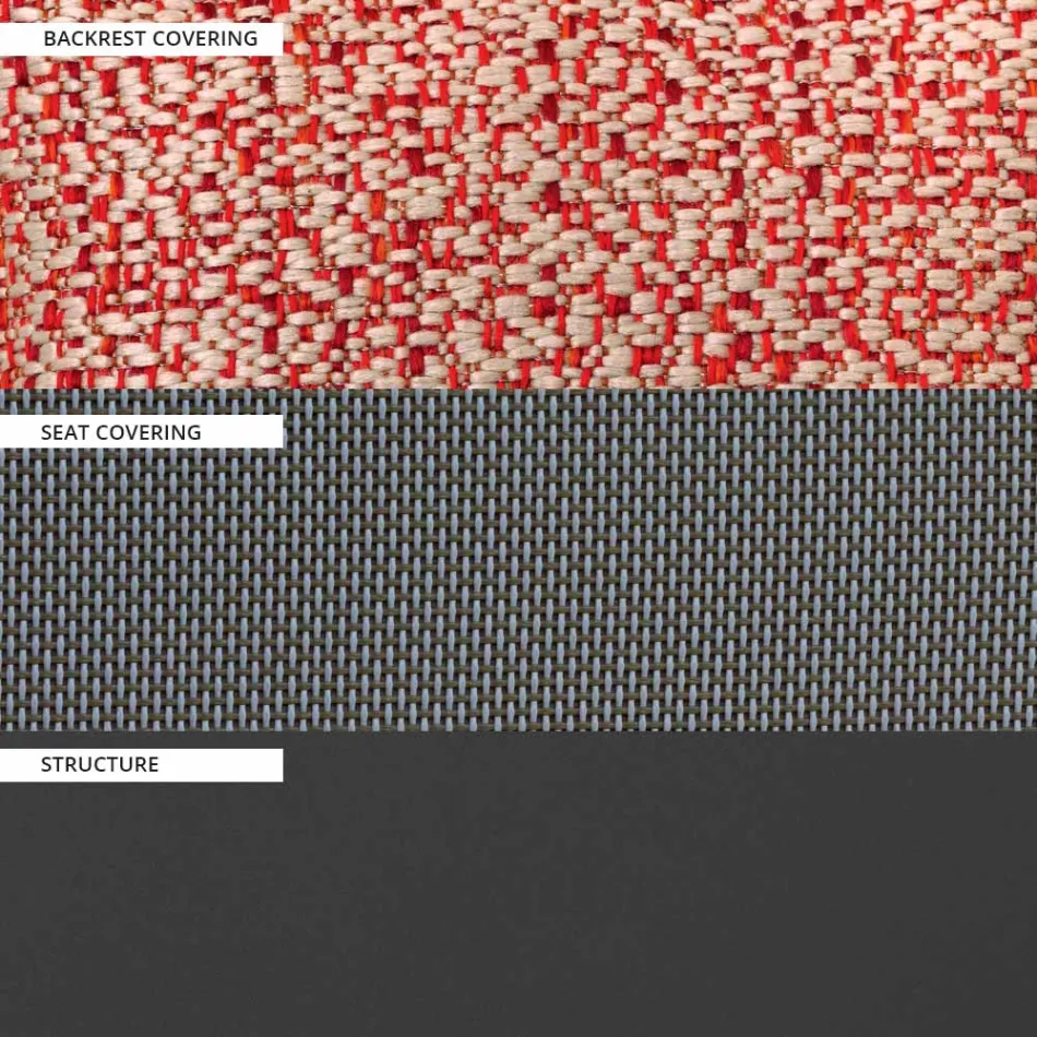 Sedia da Giardino Struttura in Alluminio Verniciato Made in Italy - Jouve Viadurini