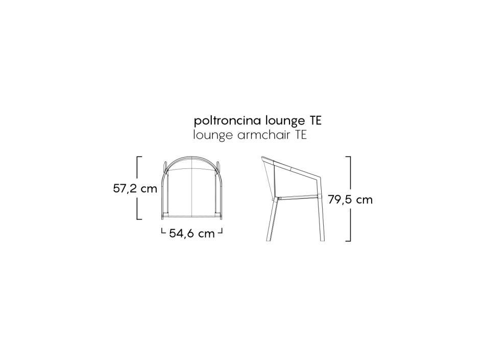 Sedia da Giardino Struttura in Alluminio Verniciato Made in Italy - Jouve Viadurini