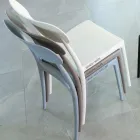 Sedia da Interno e Esterno Impilabile in Polipropilene di Diversi Colori - Garima Viadurini