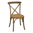 Sedia da Interno Impilabile in Legno di Betulla e Seduta in Rattan - Barriera Viadurini