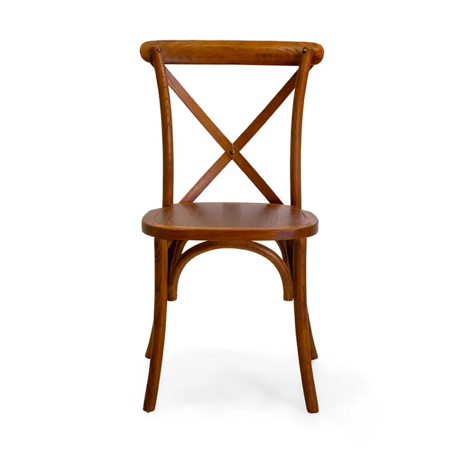 Sedia da Interno Impilabile in Legno di Olmo - Barriera Viadurini