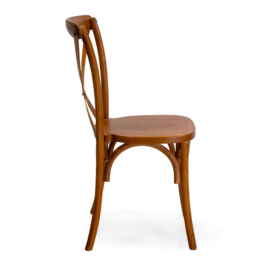 Sedia da Interno Impilabile in Legno di Olmo - Barriera Viadurini