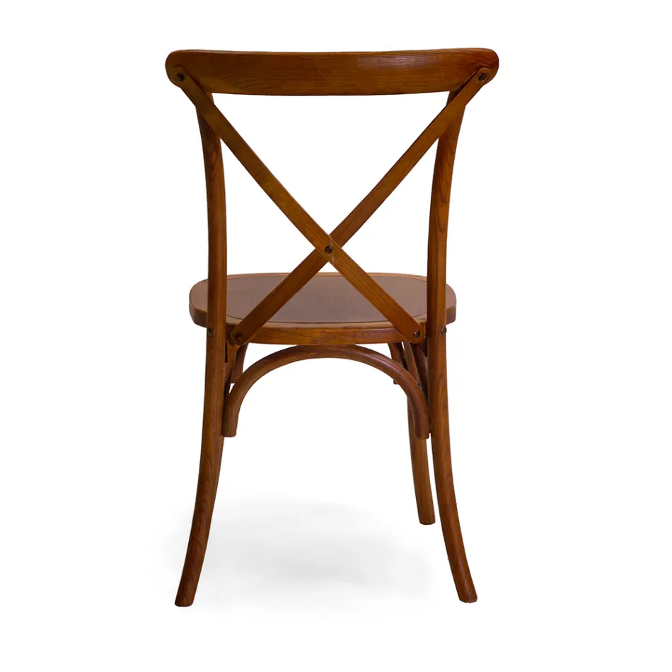 Sedia da Interno Impilabile in Legno di Olmo - Barriera Viadurini