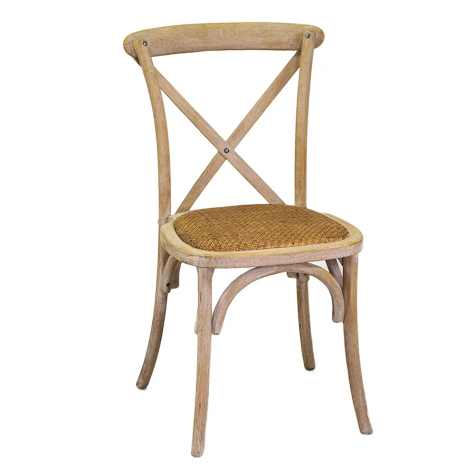 Sedia da Interno Impilabile in Legno di Olmo - Barriera Viadurini