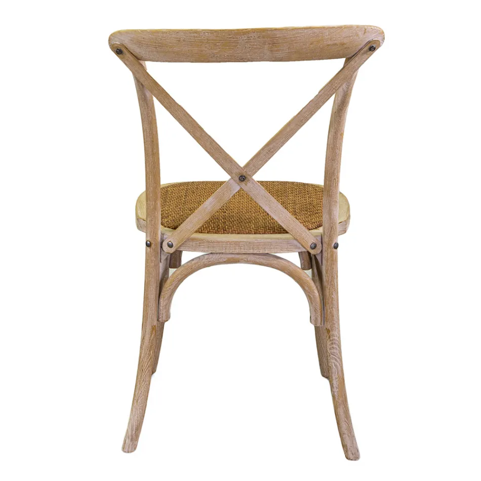 Sedia da Interno Impilabile in Legno di Olmo - Barriera Viadurini