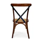 Sedia da Interno Impilabile in Legno di Rovere e Seduta in Rattan - Barriera Viadurini