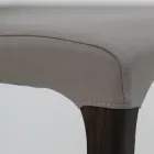 Sedia da Interno in Legno di Frassino e Similpelle Made in Italy - Floki Viadurini