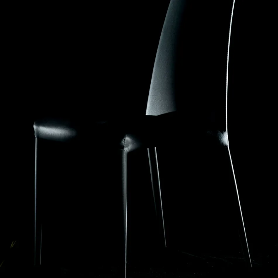 Sedia da Interno Interamente Imbottita e Rivestita Made in Italy - Trieste Viadurini