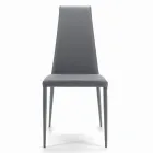 Sedia da Interno Interamente Imbottita e Rivestita Made in Italy - Trieste Viadurini