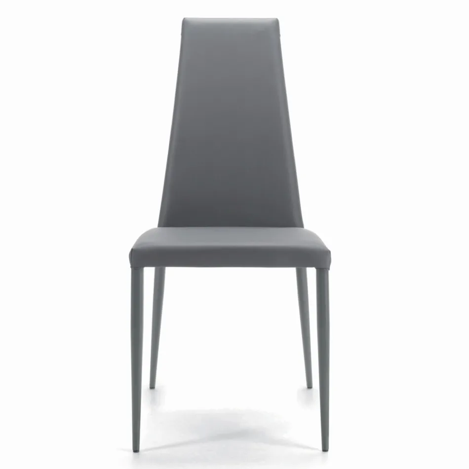 Sedia da Interno Interamente Imbottita e Rivestita Made in Italy - Trieste Viadurini