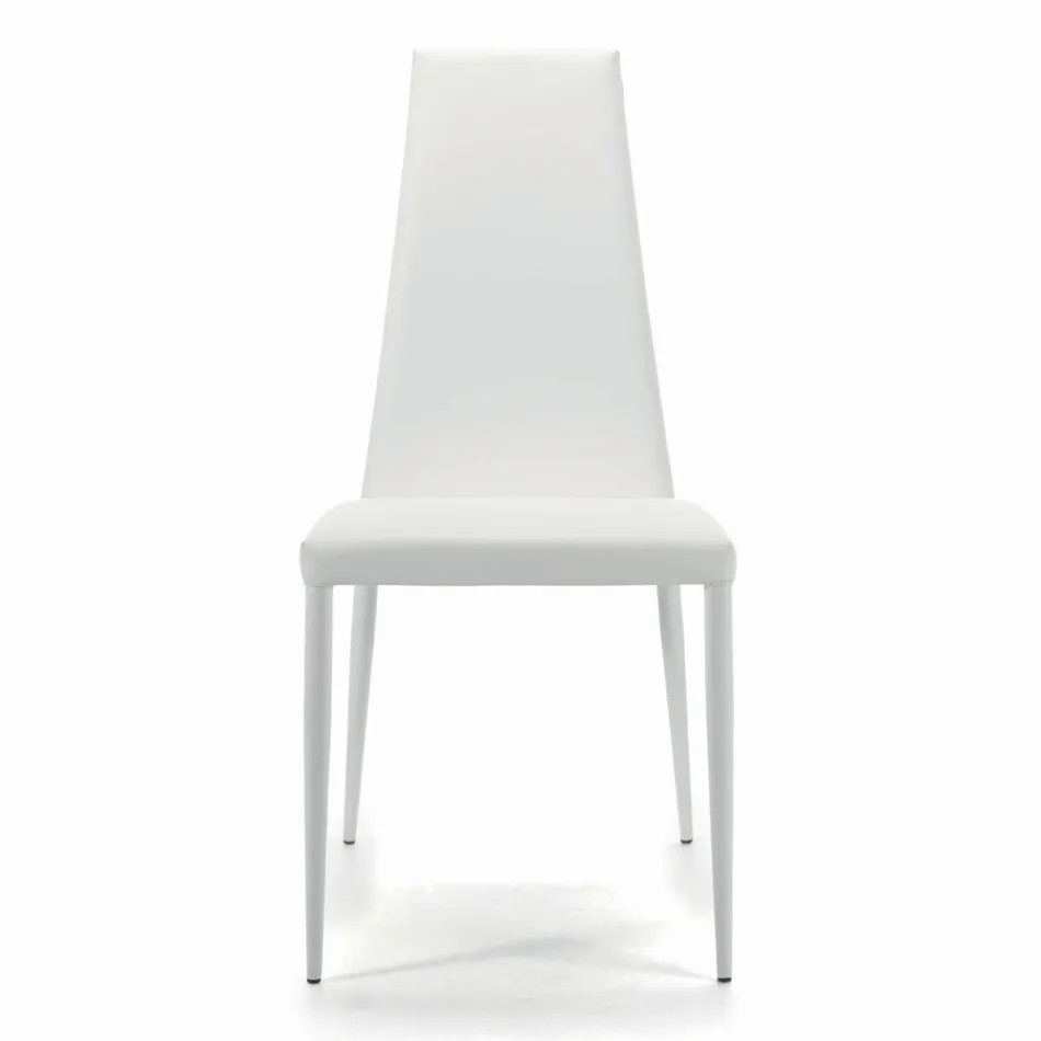 Sedia da Interno Interamente Imbottita e Rivestita Made in Italy - Trieste Viadurini