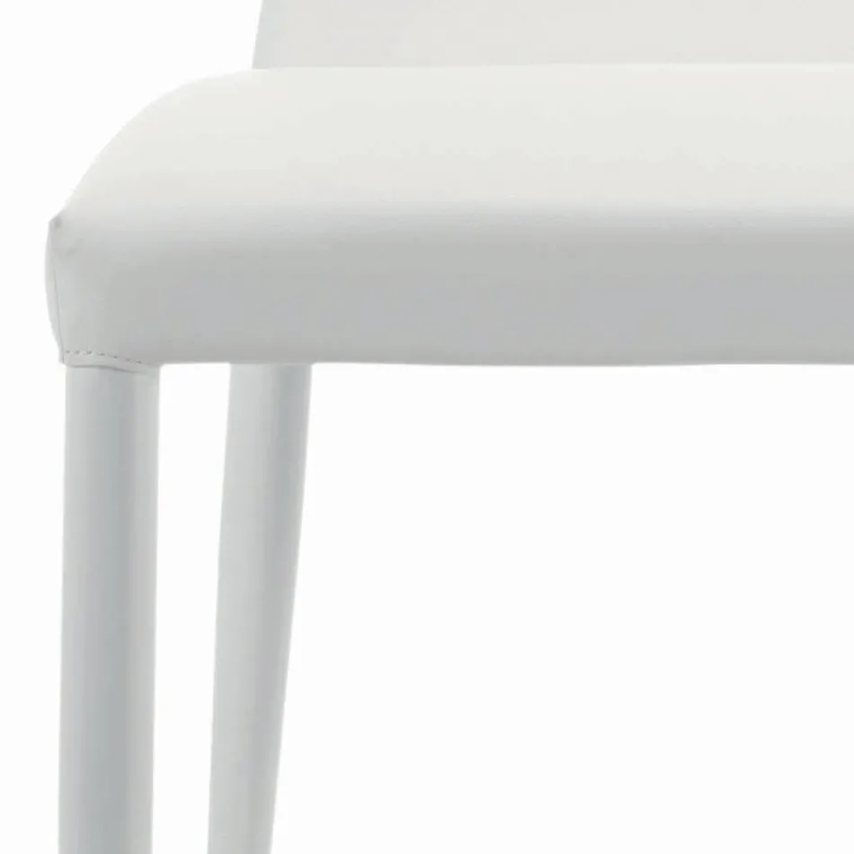 Sedia da Interno Interamente Imbottita e Rivestita Made in Italy - Trieste Viadurini