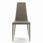 Sedia da Interno Interamente Imbottita e Rivestita Made in Italy - Trieste Viadurini