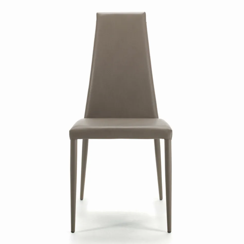 Sedia da Interno Interamente Imbottita e Rivestita Made in Italy - Trieste Viadurini