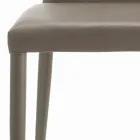 Sedia da Interno Interamente Imbottita e Rivestita Made in Italy - Trieste Viadurini