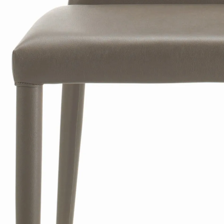 Sedia da Interno Interamente Imbottita e Rivestita Made in Italy - Trieste Viadurini