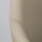 Sedia da Pranzo con Braccioli in Pelle Color Ghiaccio Made in Italy - Lyanne Viadurini