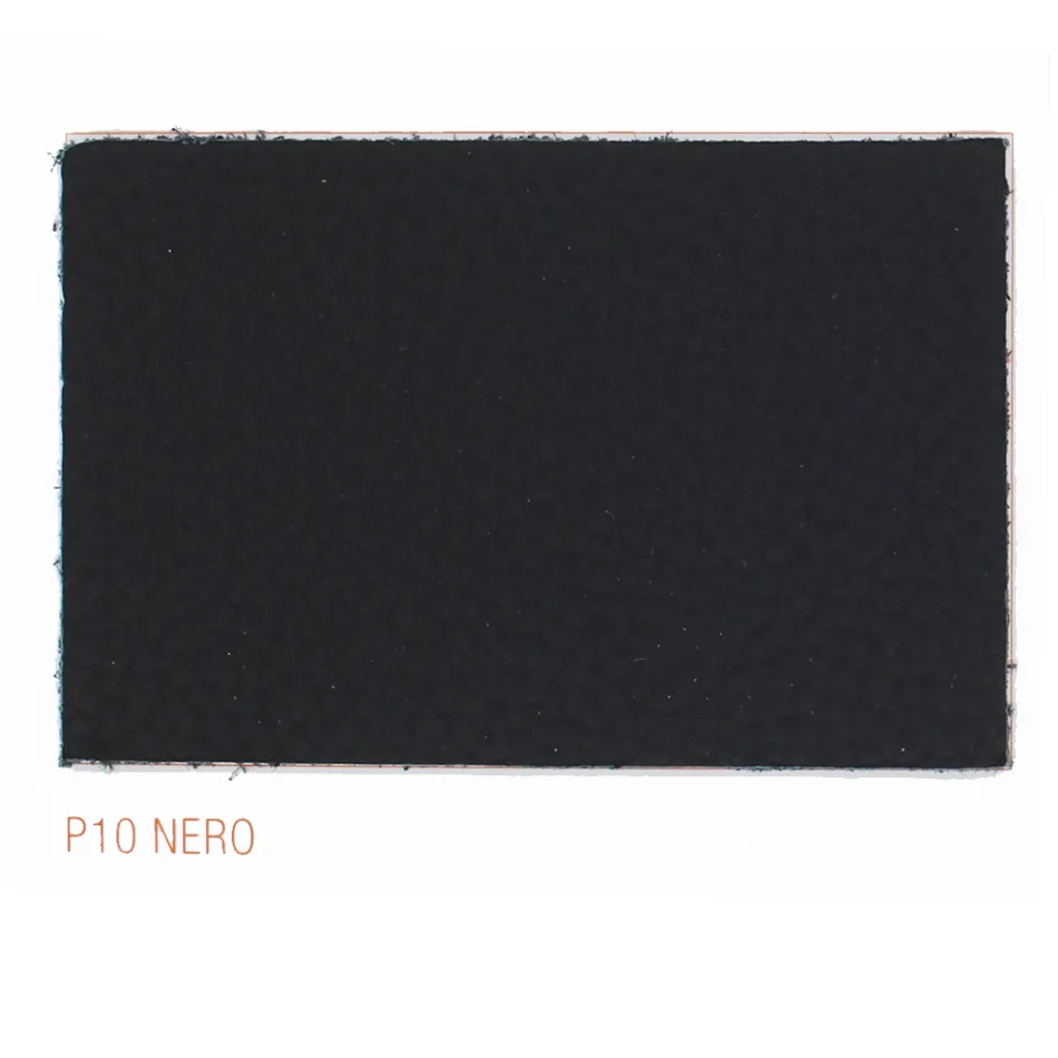 Sedia da Pranzo con Braccioli Rivestita in Pelle Nera Made in Italy - Meyer Viadurini