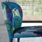 Sedia da Pranzo con Seduta e Gambe Rivestite Made in Italy - Verona Viadurini