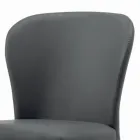 Sedia da Pranzo con Seduta e Gambe Rivestite Made in Italy - Verona Viadurini