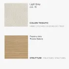 Sedia da Pranzo con Seduta in Tessuto e Struttura in Frassino - Aisha Viadurini