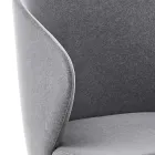 Sedia da Pranzo con Struttura in Metallo e Seduta in Velluto Made in Italy - Rodino Viadurini