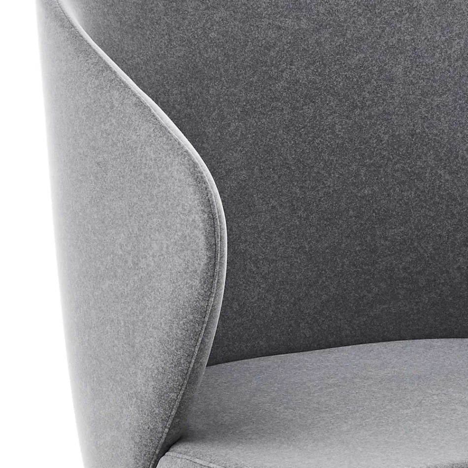 Sedia da Pranzo con Struttura in Metallo e Seduta in Velluto Made in Italy - Rodino Viadurini