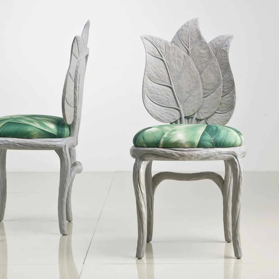 Sedia da pranzo imbottita di design moderno, made in Italy, Daniel Viadurini