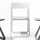 Sedia da Pranzo Pieghevole in Polipropilene Colorato, 4 Pezzi - Eliana Viadurini