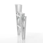 Sedia da Regista Pieghevole in Alluminio e Textilene - Fluoro Viadurini