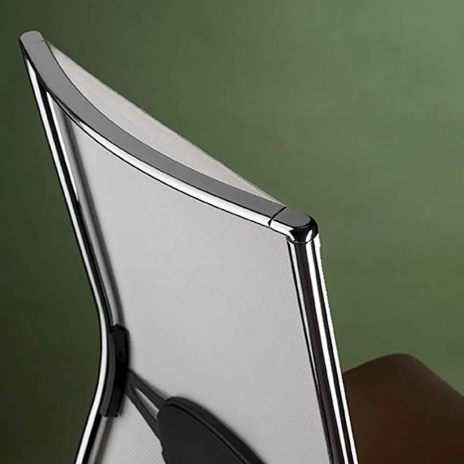 Sedia da Scrivania Ufficio Girevole Ergonomica con Ruote e Braccioli - Gimiglia Viadurini