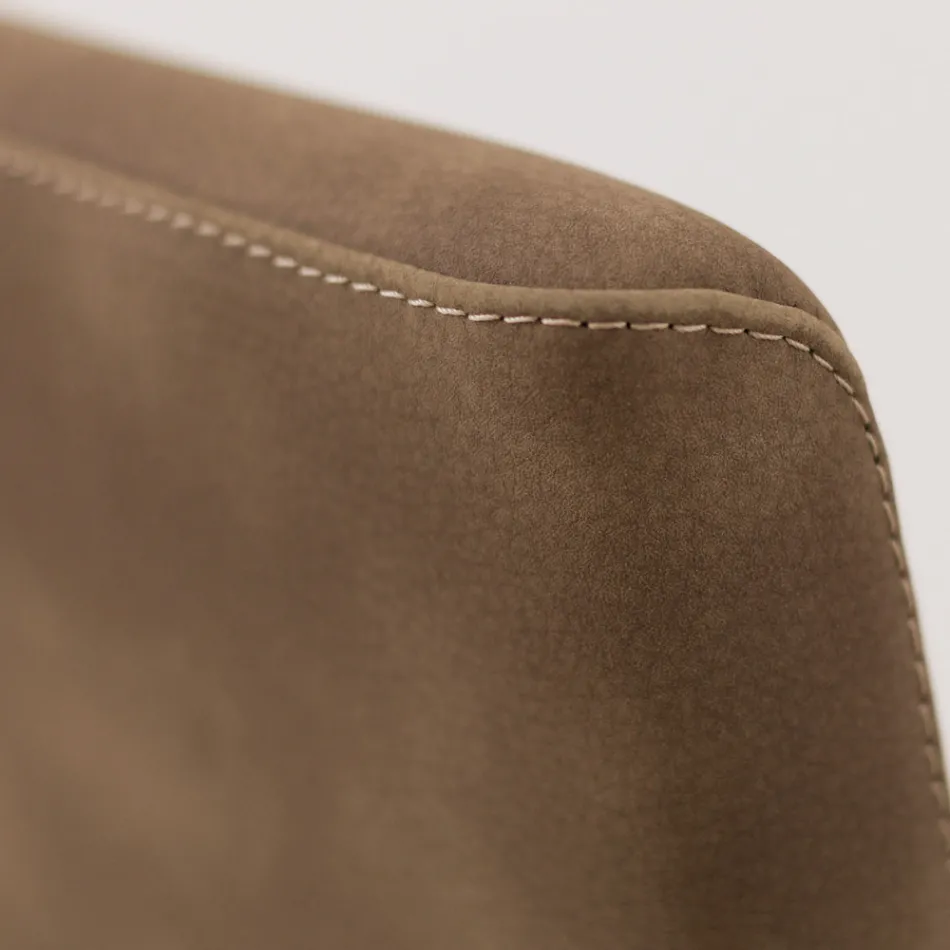 Sedia da Soggiorno con Schienale Alto in Similpelle Made in Italy - Orietta Viadurini