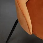 Sedia da Soggiorno con Seduta e Gambe in Diverse Finiture - Chandra Viadurini