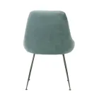 Sedia da Soggiorno con Seduta in Tessuto in Microfibra di Diversi Colori - Sandalo Viadurini