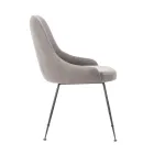 Sedia da Soggiorno con Seduta in Tessuto in Microfibra di Diversi Colori - Sandalo Viadurini