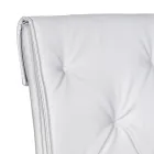 Sedia da Soggiorno con Struttura e Seduta in Ecopelle Made in Italy - Grogu Viadurini