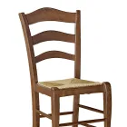 Sedia da Soggiorno in Faggio con Seduta in Paglia Made in Italy - Tamara Viadurini