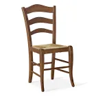 Sedia da Soggiorno in Faggio con Seduta in Paglia Made in Italy - Tamara Viadurini