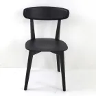 Sedia da Soggiorno in Legno di Frassino Made in Italy - Eryn Viadurini