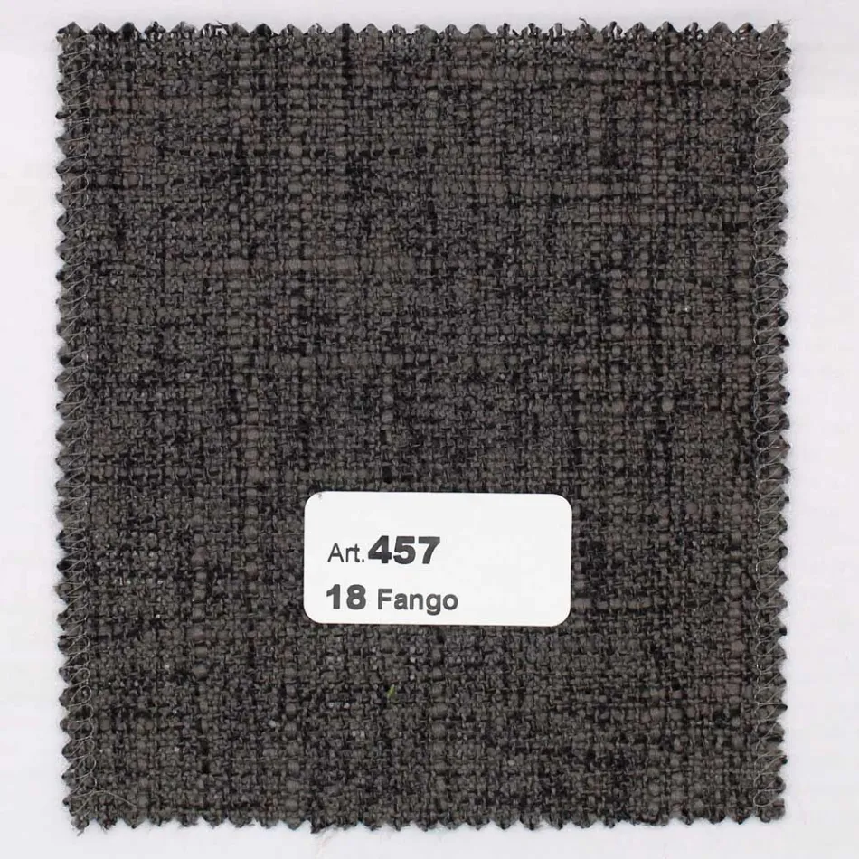 Sedia da Soggiorno in Legno di Frassino Tinto e Tessuto Made in Italy - Aspetto Viadurini