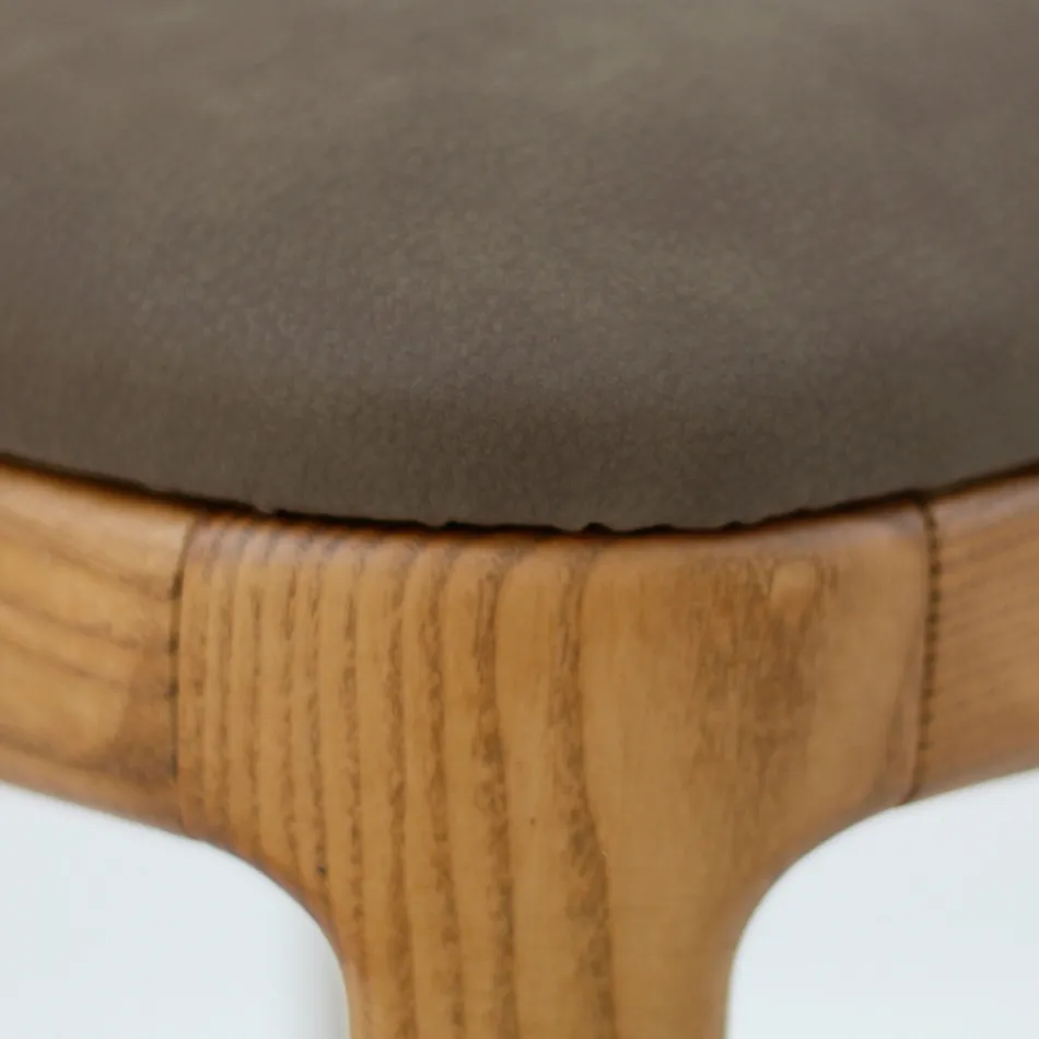 Sedia da Soggiorno in Legno di Frassino Tinto Made in Italy - Lyanne Viadurini