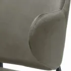 Sedia da Soggiorno Realizzata in Acciaio e Velluto Made in Italy - Foggia Viadurini