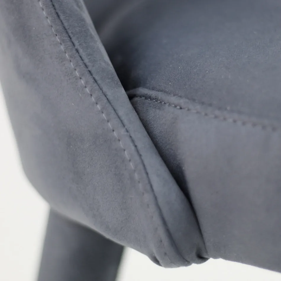 Sedia da Soggiorno Rivestita con Teknofibra Realizzata in Italia - Stinco Viadurini