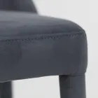 Sedia da Soggiorno Rivestita con Teknofibra Realizzata in Italia - Stinco Viadurini