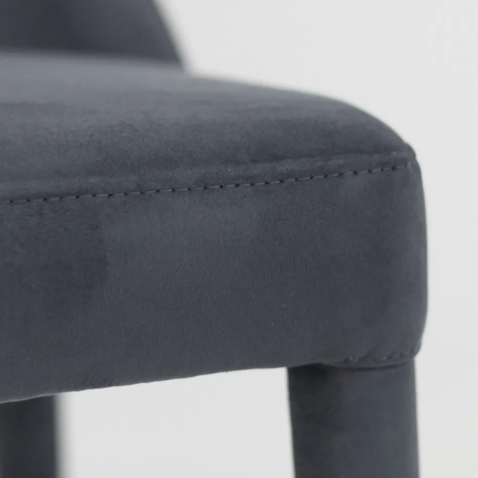 Sedia da Soggiorno Rivestita con Teknofibra Realizzata in Italia - Stinco Viadurini