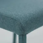 Sedia da Soggiorno Rivestita in Tessuto Made in Italy - Roslin Viadurini