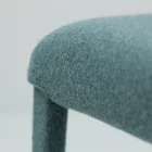 Sedia da Soggiorno Rivestita in Tessuto Made in Italy - Roslin Viadurini