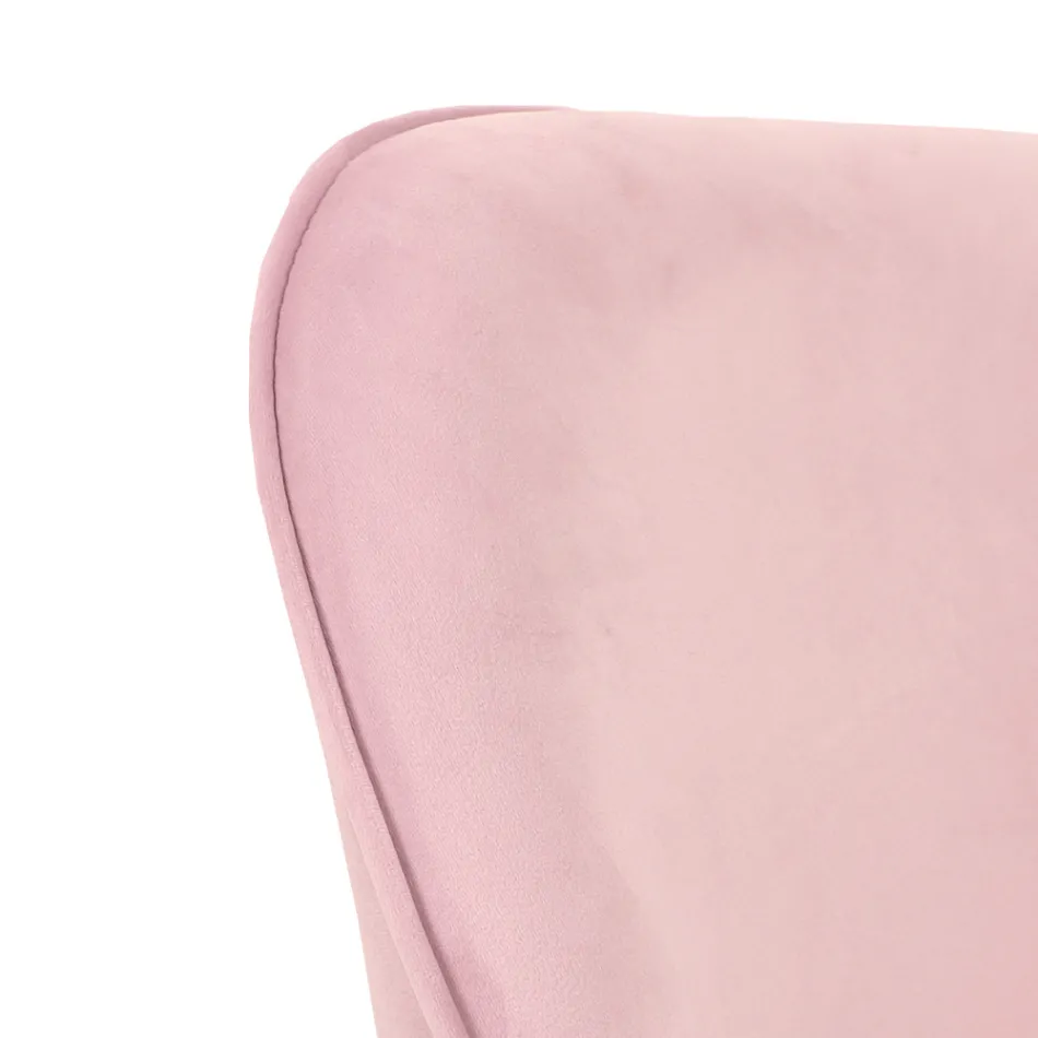 Sedia da Ufficio Base in Metallo e Seduta in Tessuto - Anguilla Viadurini